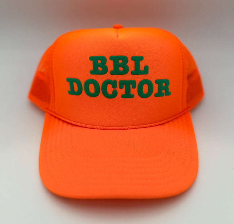 BBL DOCTOR TRUCKER HAT - ORANGE