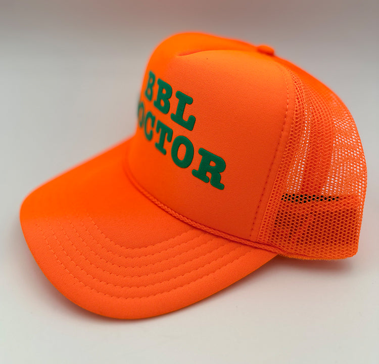 BBL DOCTOR TRUCKER HAT - ORANGE